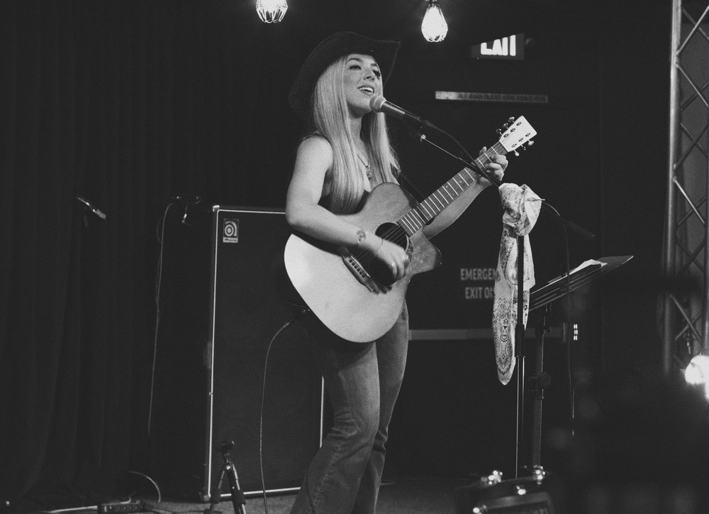 Savannah Kay on stage acoustic